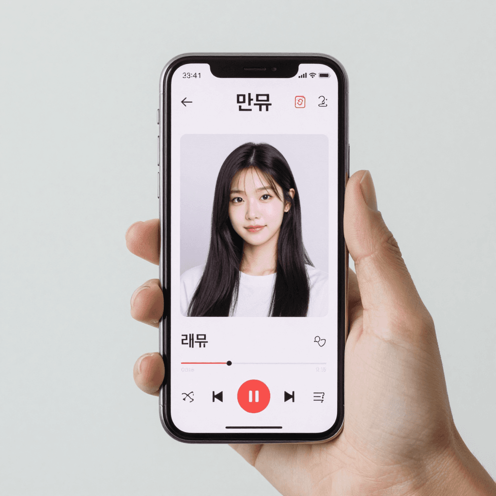 핸드폰을 리뷰하는 유튜버