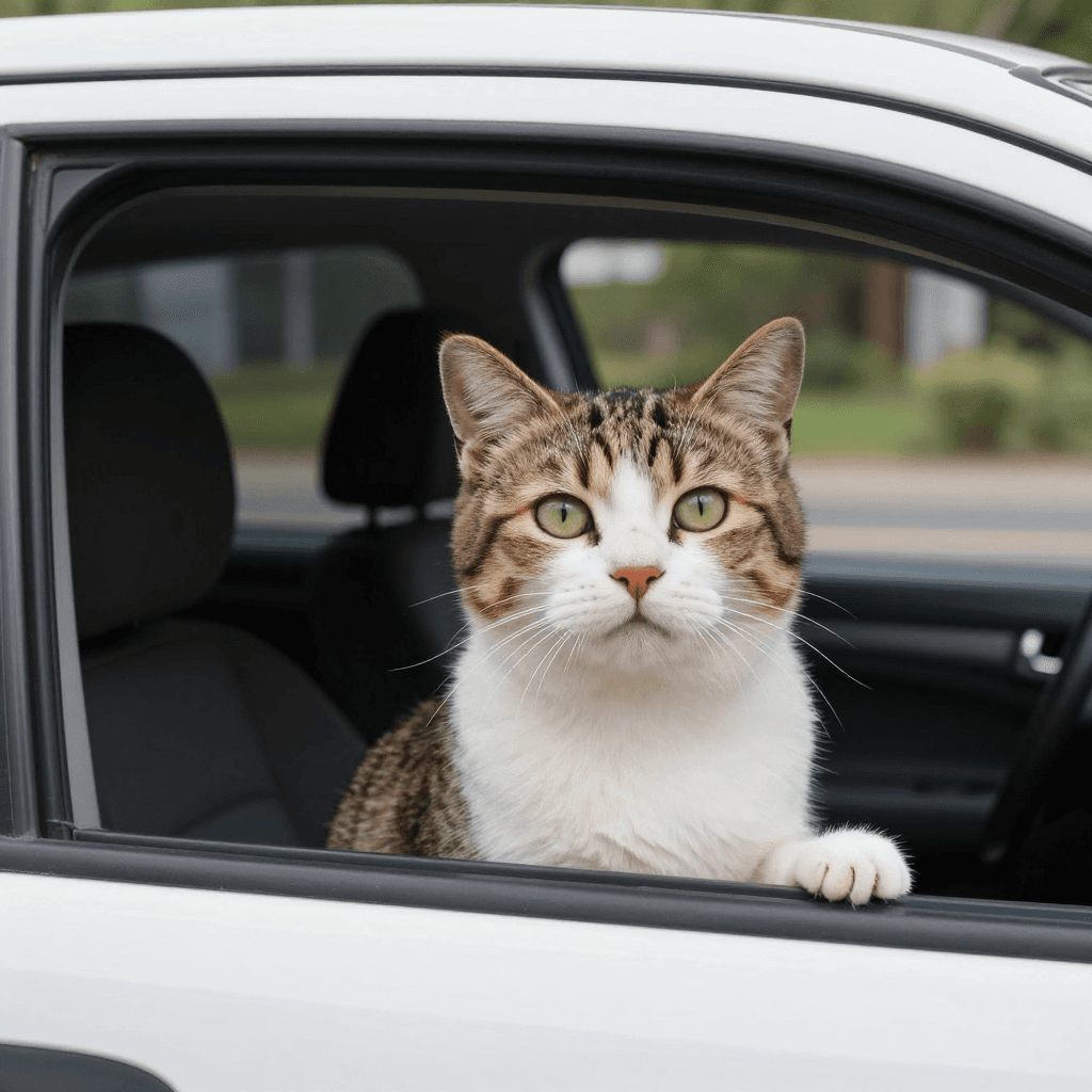 운전하는 고양이