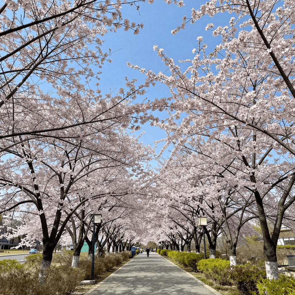 화창한 따뜻한 봄