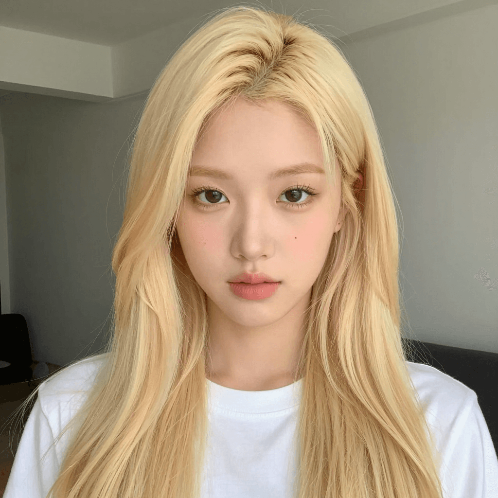 금발 긴머리 소녀