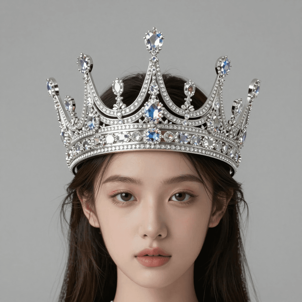 반짝이는 보석으로 장식된 왕관