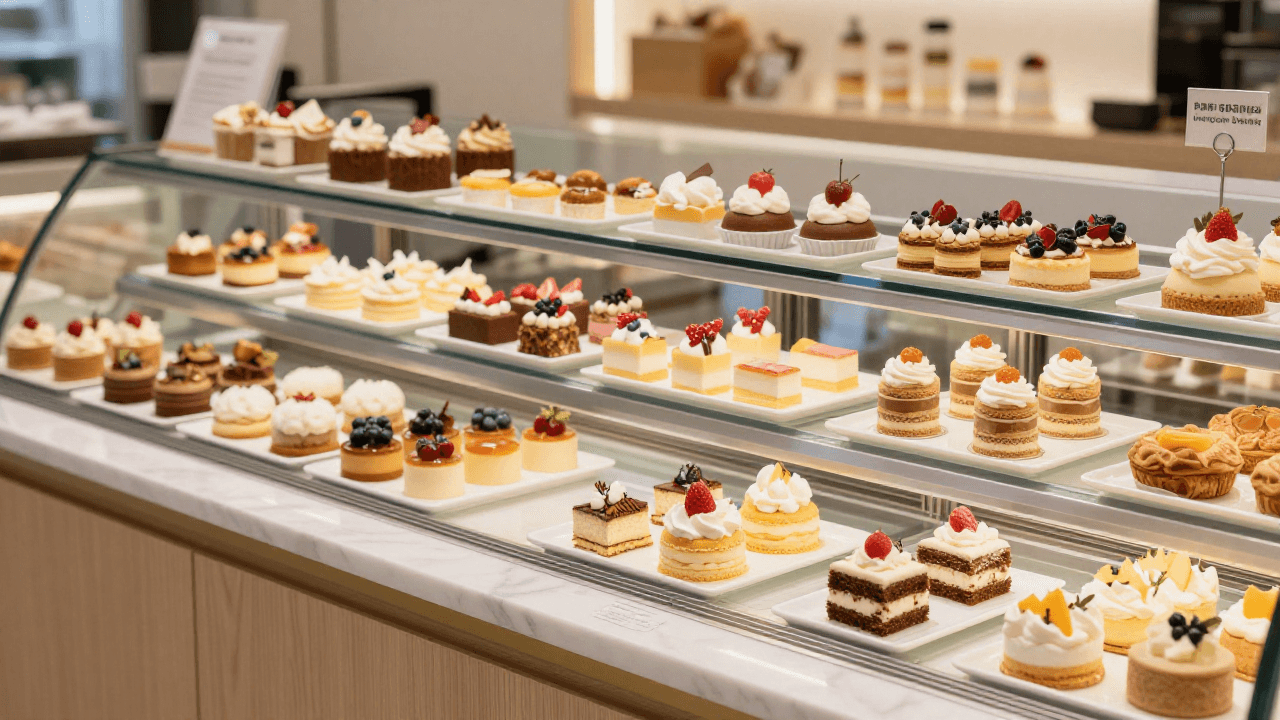 맛있는 디저트들이 가득한 방