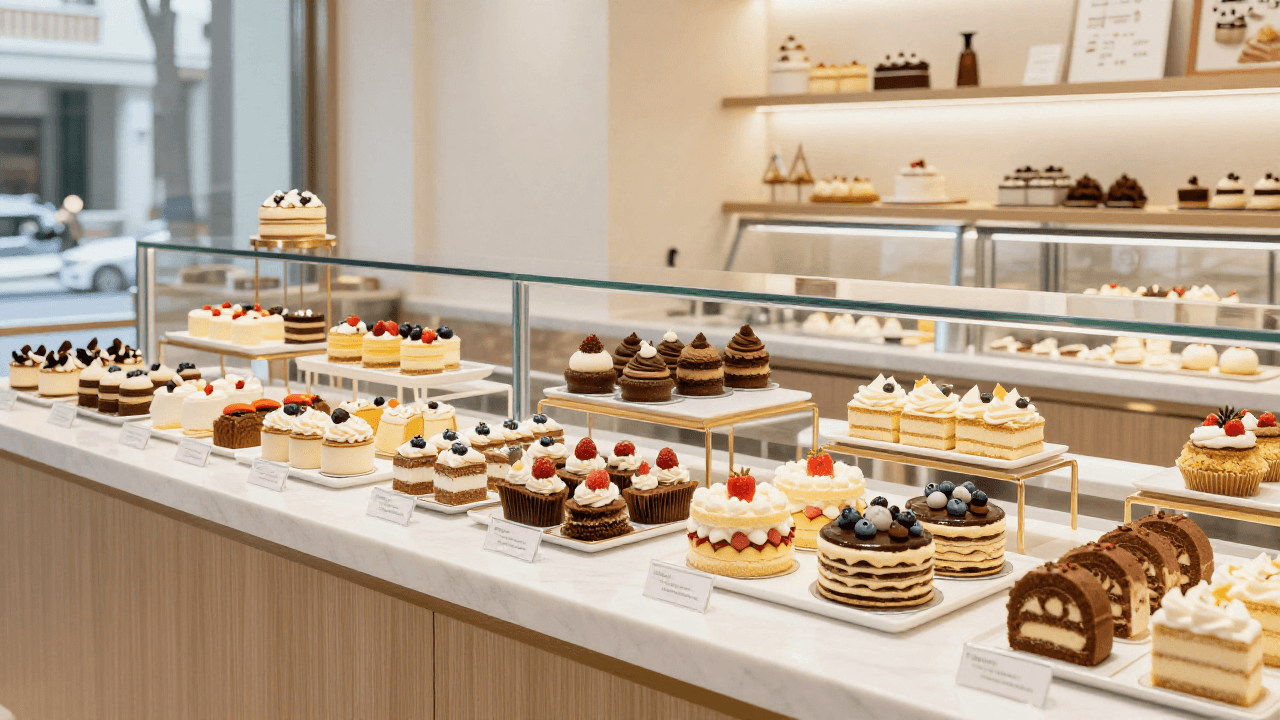 맛있는 디저트들이 가득한 방