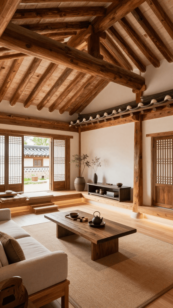 전통과 현대가 조화된 모던 한옥 인테리어